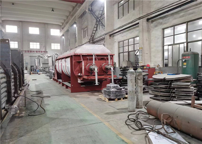 Effective Volume 0.06-9.46m3 Hollow Paddle Dryer For Sludge